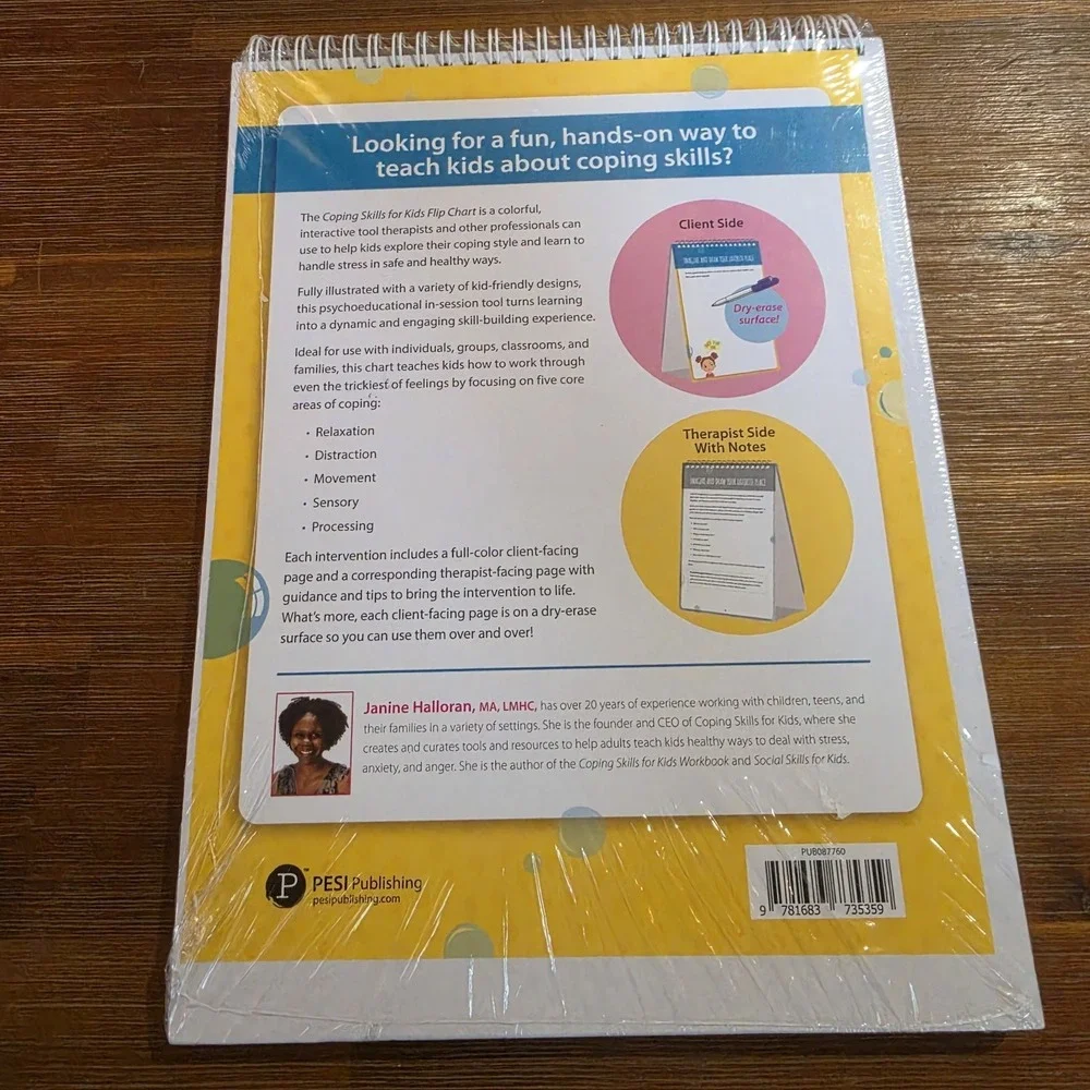 Coping Skills for Kids Flip Chart: A Psychoeducational Tool 9781683735359 Sealed